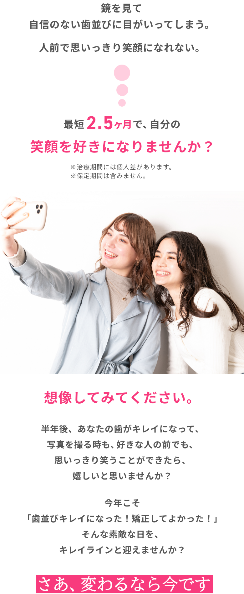 歯並びが気になる