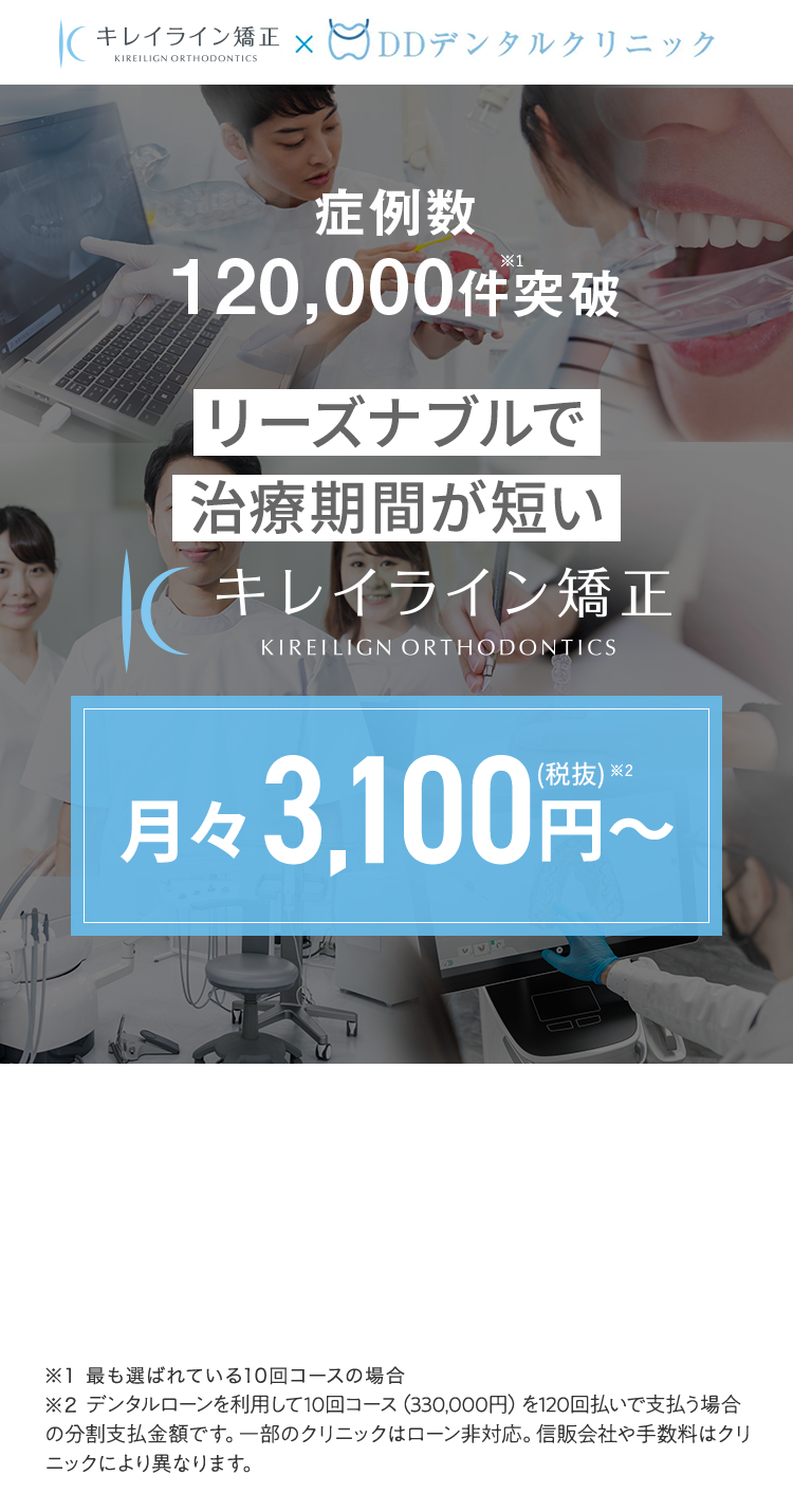 治療品質にこだわり抜いた キレイライン矯正