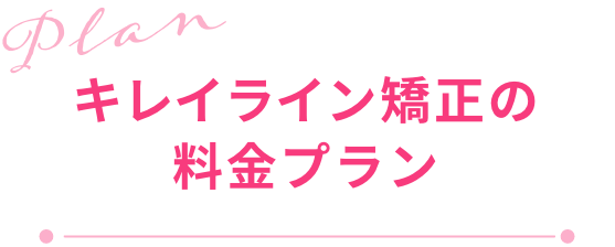 キレイラインの料金プラン