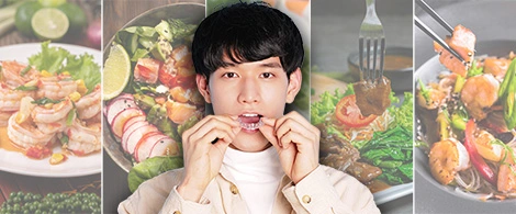 取り外しがかんたんで食事も気にせず楽しめる