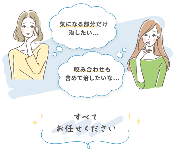 女性2人の吹き出し