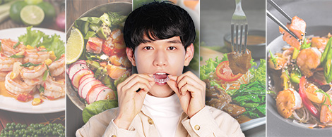 取り外しがかんたんで食事も気にせず楽しめる