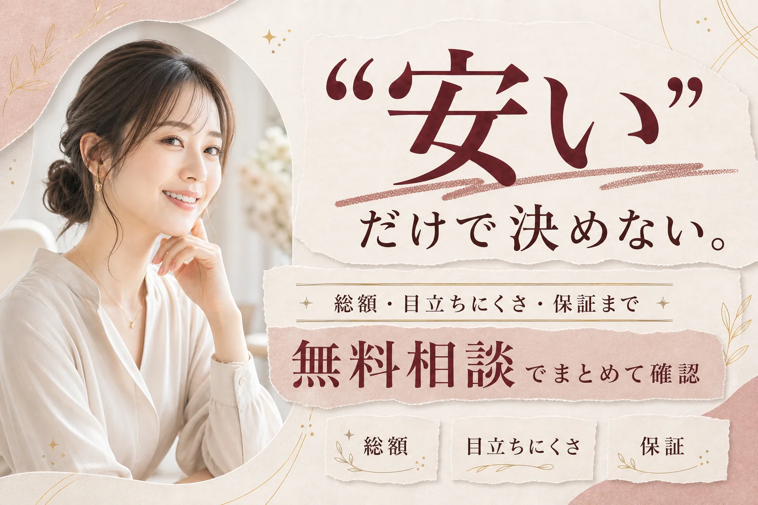 「安いから」という理由で選ぶのは危険!