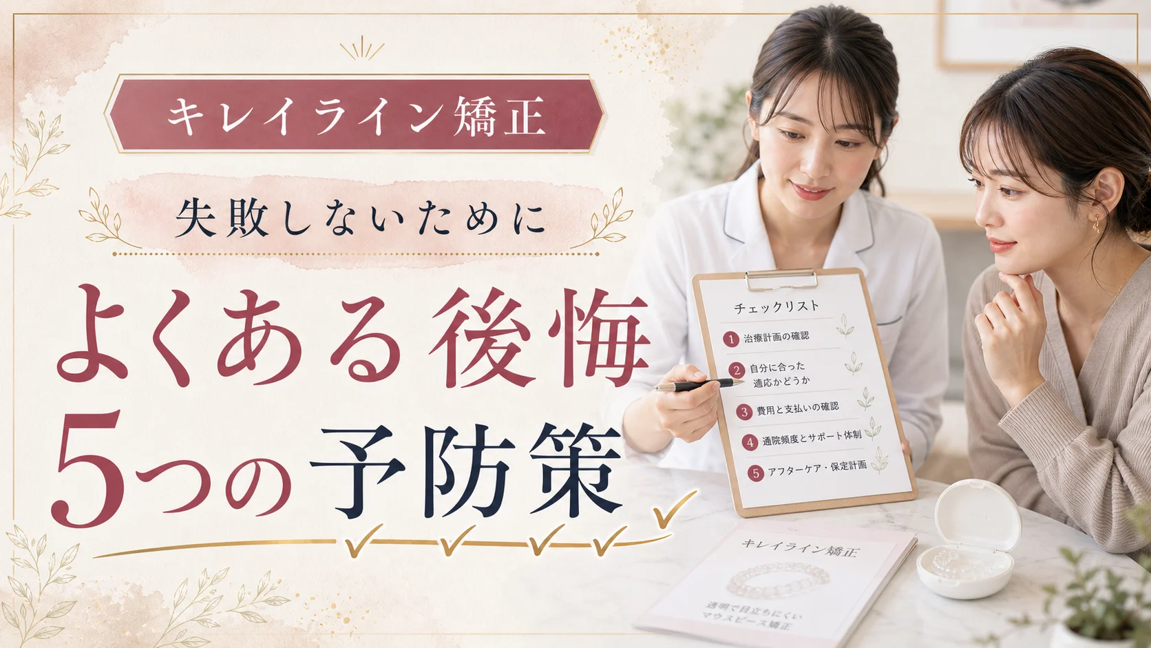 キレイライン矯正で失敗しないために｜よくある後悔と5つの予防策