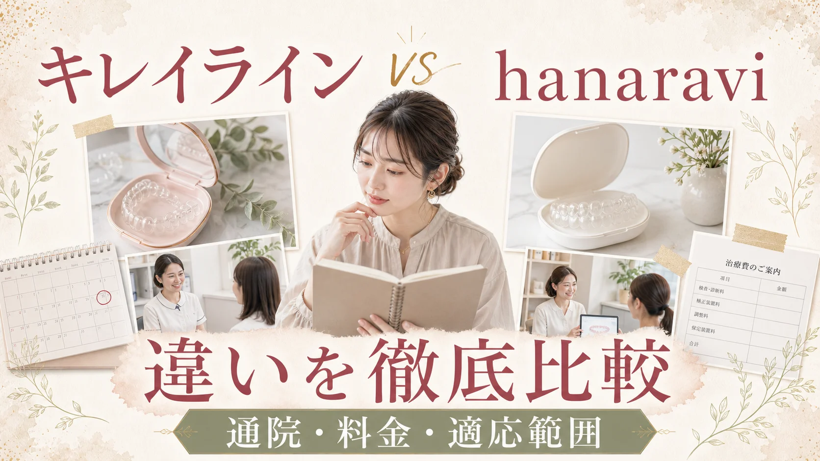キレイラインとhanaraviの違いを徹底比較｜通院・料金・適応範囲