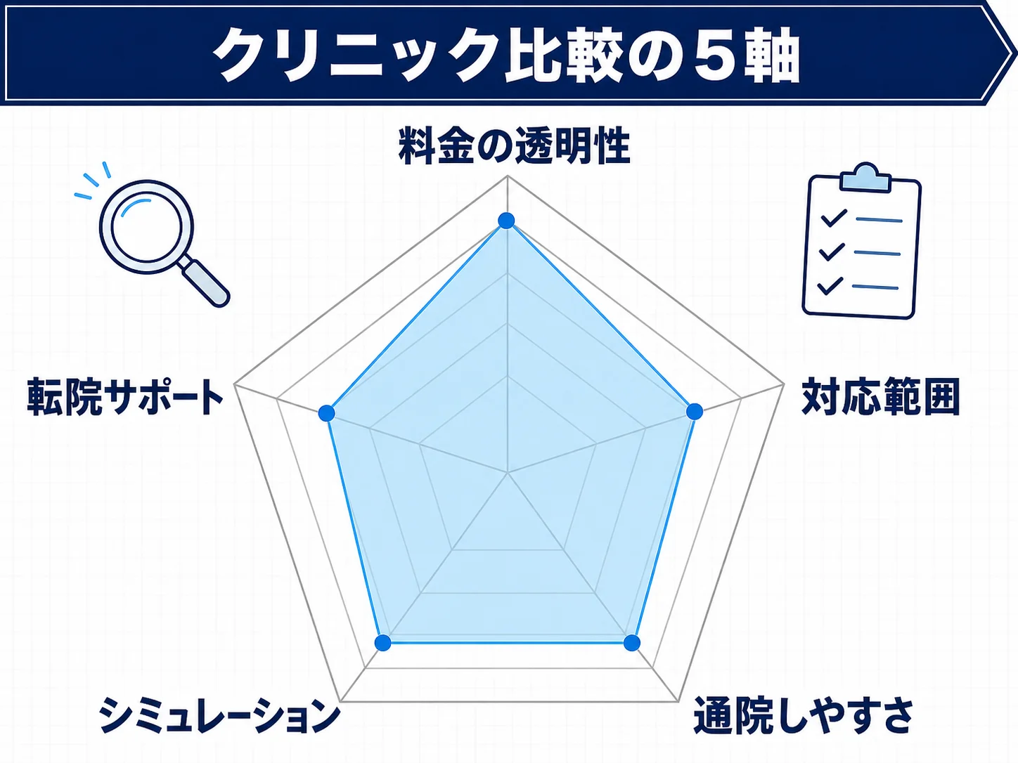 比較5軸レーダーチャート
