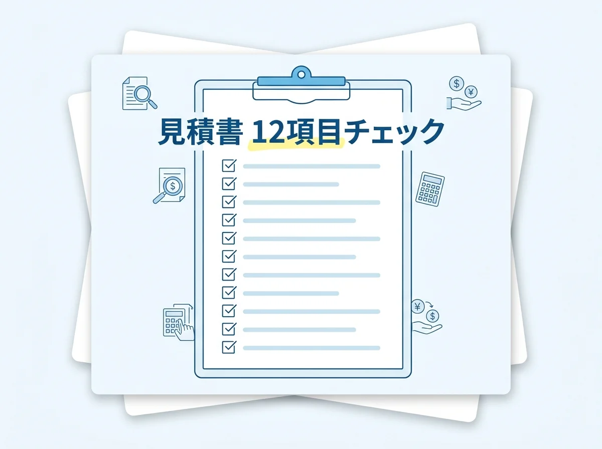 見積書12項目の保存用カード