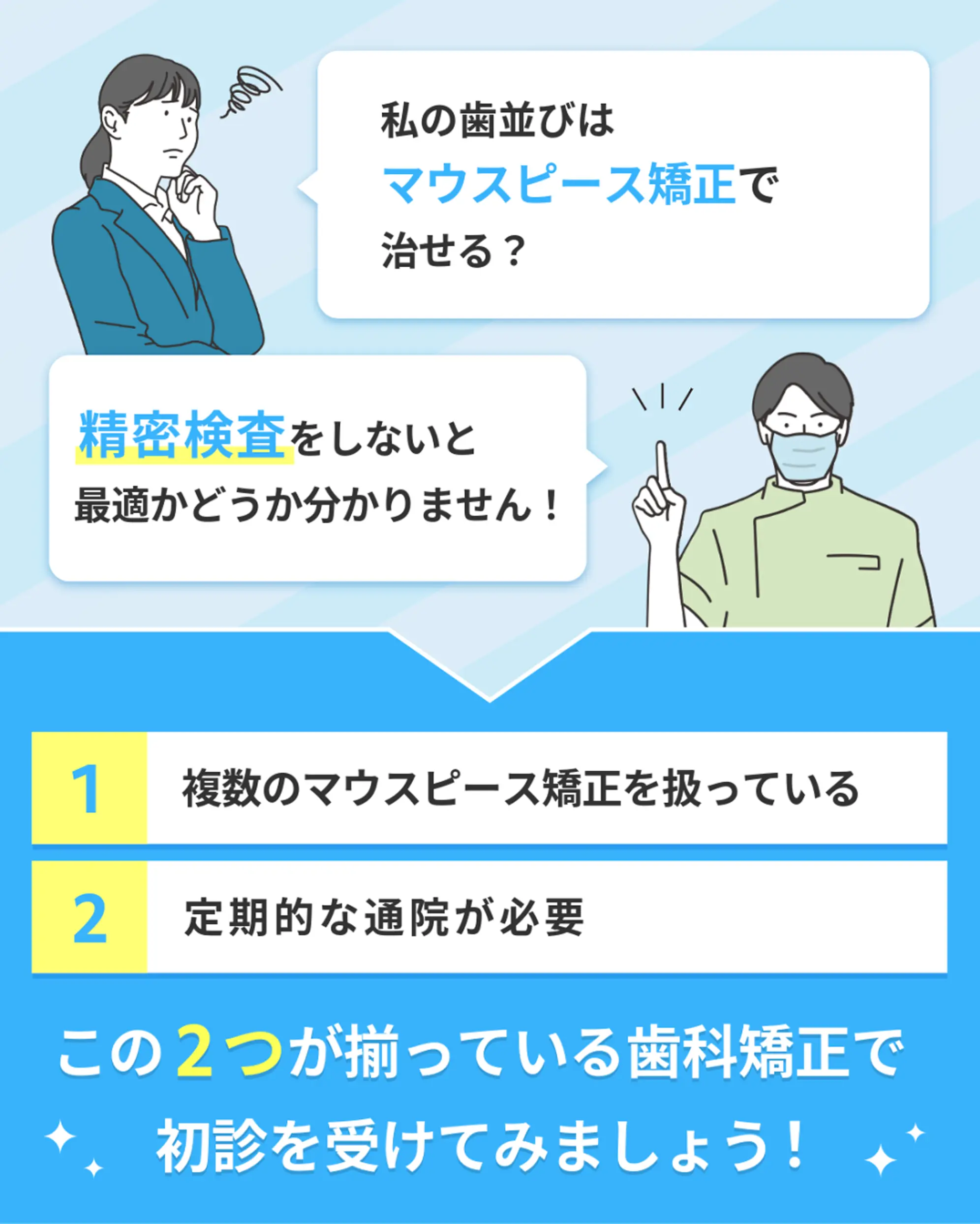 初診を受けるクリニックの選び方